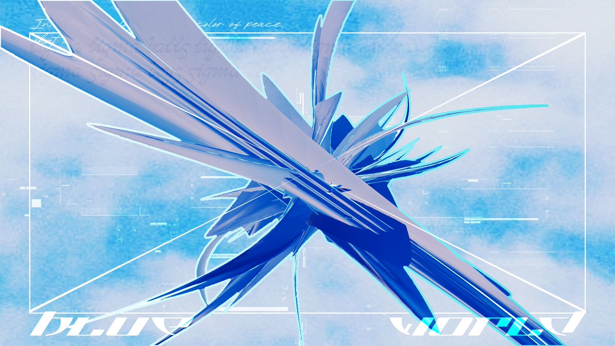 Foodbot4's tweet image. &amp;gt;&amp;gt; blue_world
#blender #metalheart #affinityphoto