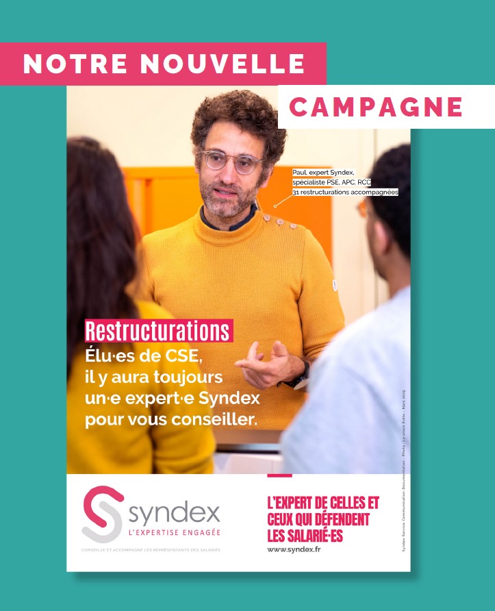 SyndexFR's tweet image. 📢Syndex se mobilise aux côtés des #CSE pour les aider à décrypter les multiples dispositifs de #restructuration à la disposition des directions.🕐 À venir : des événements en ligne et présentiel, des webinaires des articles dédiés aux restructurations, PSE, APC…