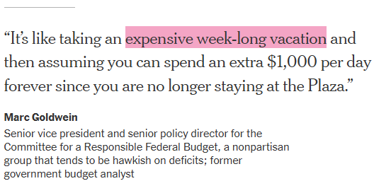 LorenAdler's tweet photo. The @nytimes asked budget experts for analogies to help explain the technical trick Congressional Republicans are trying to use to pretend their tax cuts won't increase the debt -- using a "current policy" baseline.

A couple of my favorites from @MarcGoldwein &amp; @JessicaBRiedl https://t.co/JgvtkdP8gg