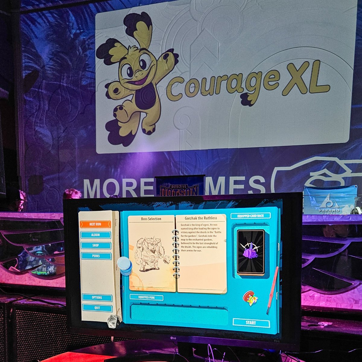 RubberDuck_G's tweet image. Kingdom of Cards was showcased at #CourageXL thanks to our friends from @GamirrorGames were some people had the opportunity to give it a try.

It was great seeing people dive into the game and hearing their feedback. Thanks to everyone who dropped by—more news coming soon!