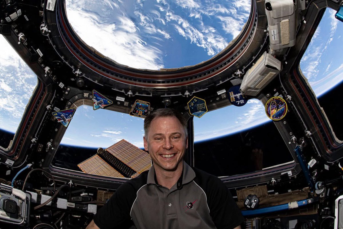 AstroHague's tweet photo. It’s been a privilege to call the @Space_Station home, to play my part in its 25-year legacy of doing research for humanity, and to work with colleagues, now friends, from around the globe. My spaceflight career, like most, is full of the unexpected. https://t.co/80jJ0Zn1sM