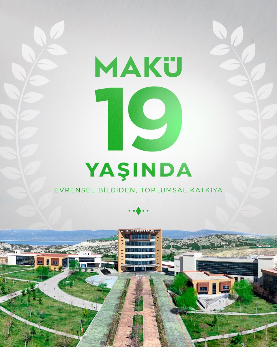 Üniversitemiz 19 yaşında! 🎂
#makü #yıldönümü