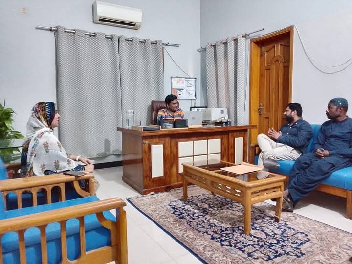 "Today, the VHB leadership had a meeting with Abdur Rab Burrio, the IRM Project Coordinator for Sindh. The purpose of the meeting was to introduce VHB's work. InshaAllah, VHB will collaborate on the IRM project to enhance skill development for youth."