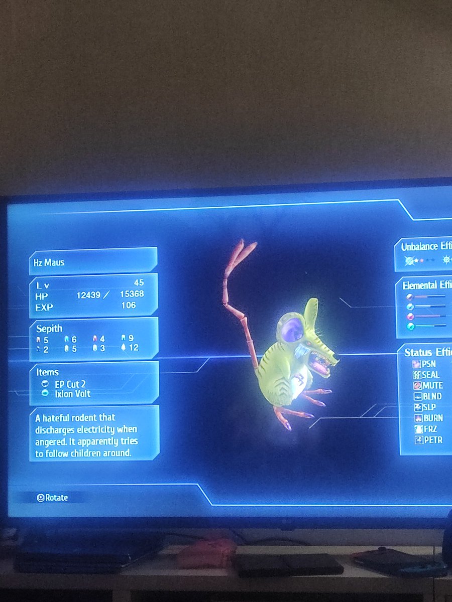 Pikachu.... Is that you? (Picture taken from an enemy analysis in Trails of Cold Steel III)