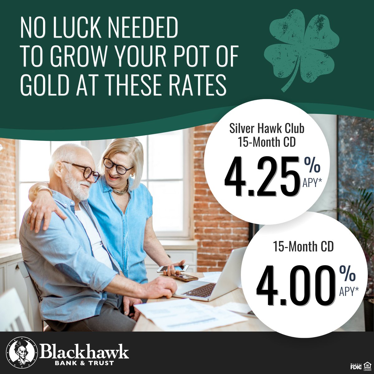 🍀See more green when you lock in a guaranteed rate of return 💸 Learn more: choosethechief.com/rates/savings/