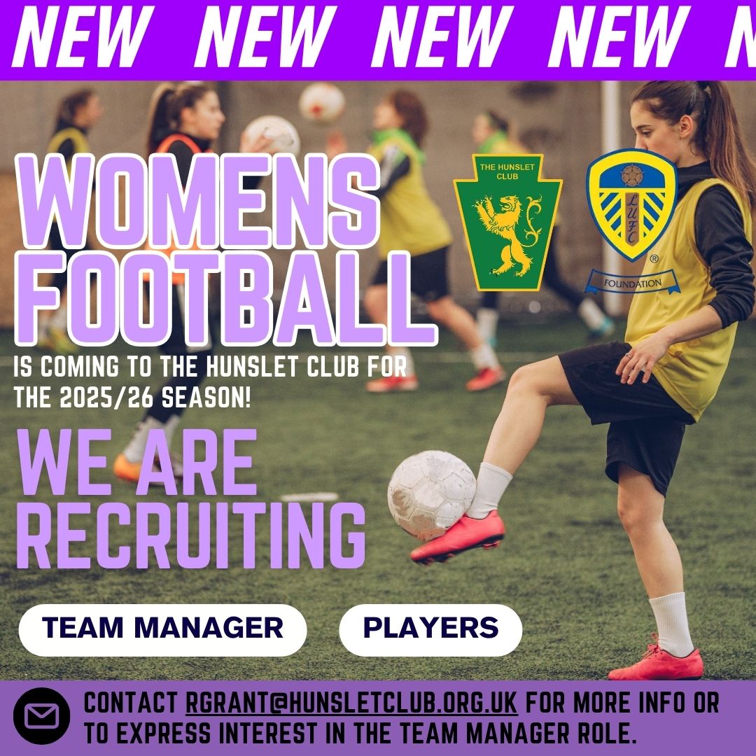 The Hunslet Club (@hunsletclub) on Twitter photo 🚨 We're Recruiting!
New Hunslet Club Senior Women’s Team launching for the 25/26 season – we need a Manager and a full team of players!
📍The Hunslet Club (new surface coming soon!)
Passionate about women’s football? Apply now!
💌rgrant@hunsletclub.org.uk 🚨 We're Recruiting!
New Hunslet Club Senior Women’s Team launching for the 25/26 season – we need a Manager and a full team of players!
📍The Hunslet Club (new surface coming soon!)
Passionate about women’s football? Apply now!
💌rgrant@hunsletclub.org.uk