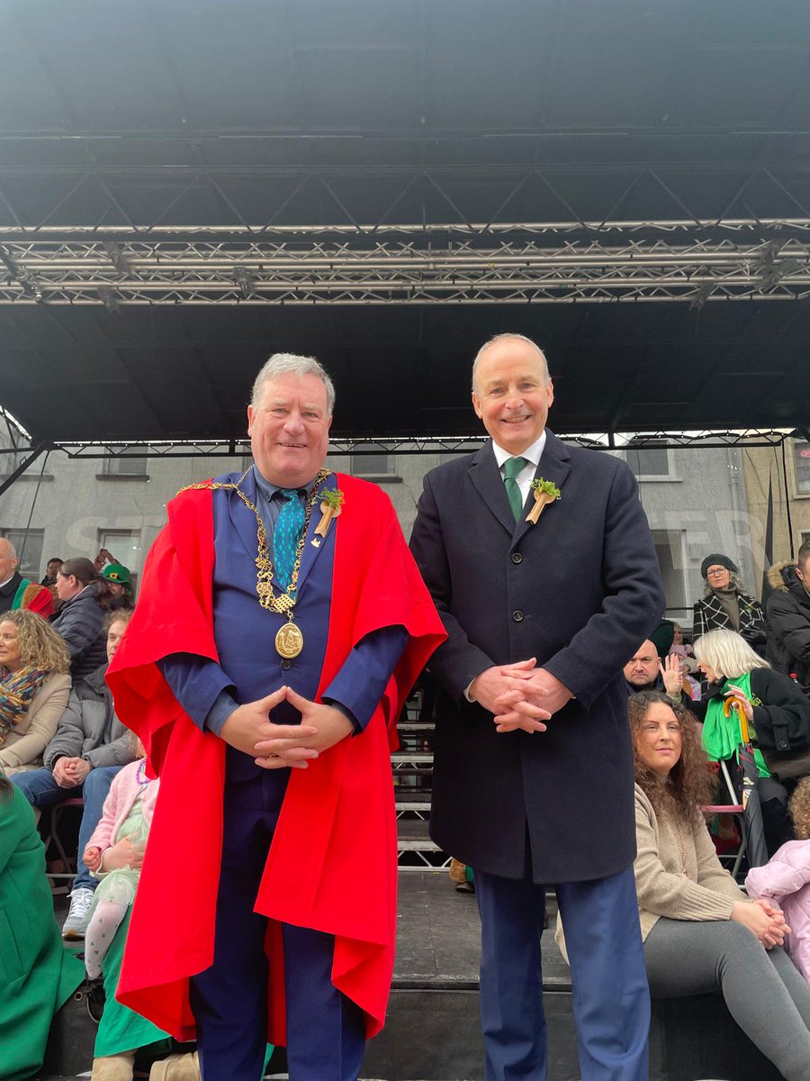 We are delighted to welcome Taoiseach <a href="/MichealMartinTD/">Micheál Martin</a> and Ardmhéara <a href="/sendboyle/">Iar Ard Mhéara Chorcaí, Cllr. Dan Boyle</a> to the Cork St. Patrick's Day Parade.

#LaFheilePadraig 

#CorkStPatricksFestival 

<a href="/corkcitycouncil/">Cork City Council</a> <a href="/corkbeo/">Cork Beo</a> <a href="/CorksRedFM/">Red FM</a> <a href="/echolivecork/">EchoLive.ie</a> <a href="/irishexaminer/">Irish Examiner</a> <a href="/Failte_Ireland/">Fáilte Ireland</a>