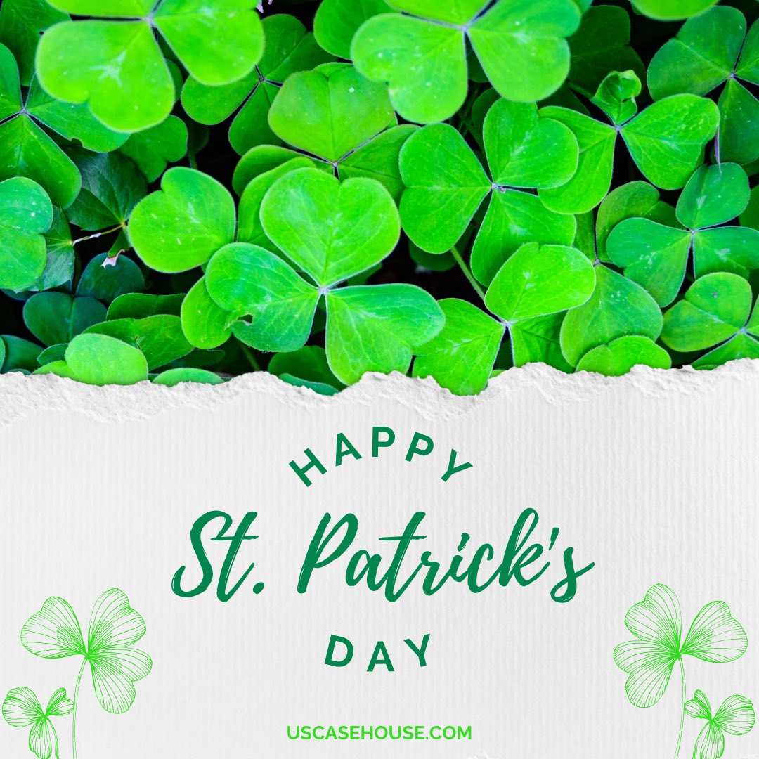 USCasehouse's tweet image. 🍀 May luck be on your side this St. Patrick’s Day! 💚