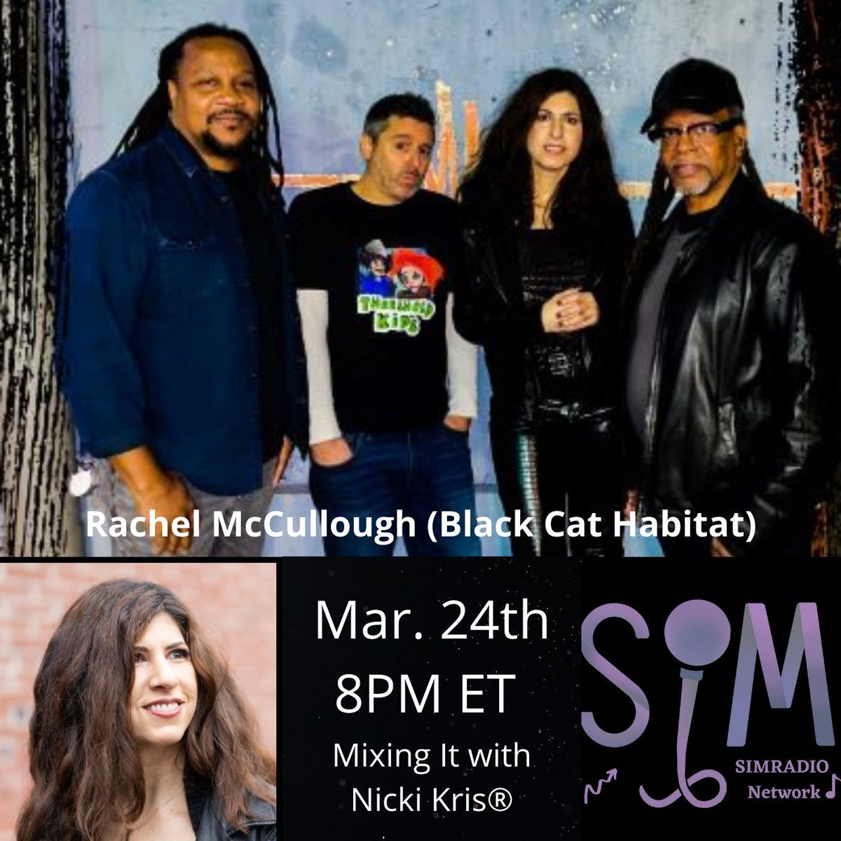 Sisters In Music (@sistersinmusic1) on Twitter photo ๐๏ธ Exciting Announcement! ๐๏ธ
Next Monday, on an all new Mixing It! ๐ Our amazing host, <a href="/NickiKris/">Nicki Kris ยฎ</a> , will be chatting with powerhouse singer-songwriter Rachel McCullough from Black Cat Habitat. ๐จ๐ถ Tune In ๐ 8 PM ET / 5 PM PT
buff.ly/fBg4AmD Set your reminders now! ๐ ๐๏ธ Exciting Announcement! ๐๏ธ
Next Monday, on an all new Mixing It! ๐ Our amazing host, <a href="/NickiKris/">Nicki Kris ยฎ</a> , will be chatting with powerhouse singer-songwriter Rachel McCullough from Black Cat Habitat. ๐จ๐ถ Tune In ๐ 8 PM ET / 5 PM PT
buff.ly/fBg4AmD Set your reminders now! ๐