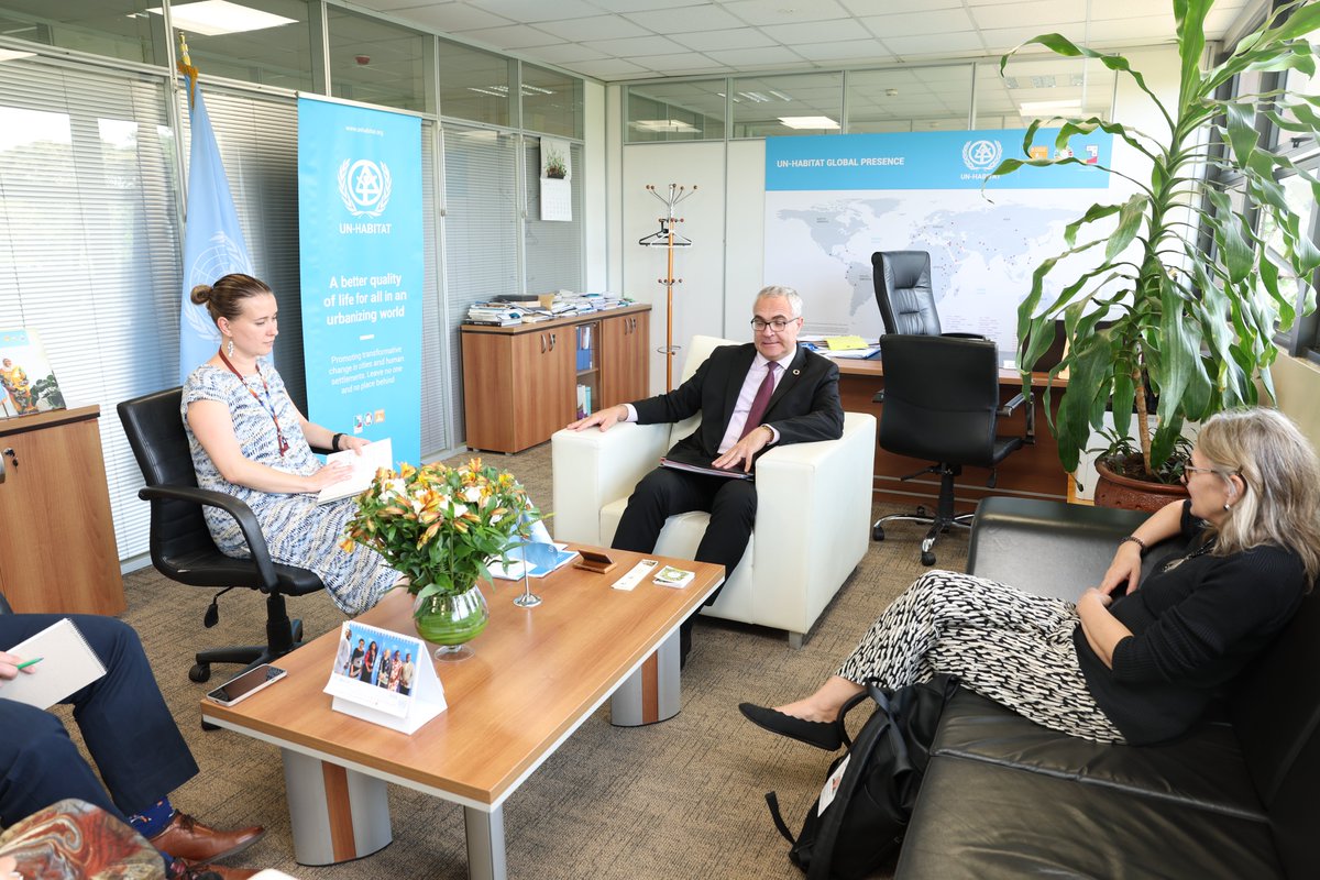 Michal Mlynár (@michalmlynar) on Twitter photo Productive meeting w/ <a href="/TiinaIntelmann/">Tiina Intelmann</a>, Special Envoy from Estonia🇪🇪, discussing UN-Habitat’s strategic vision in a changing global landscape.
We explored resilient, people-centered urban planning & our ongoing support for Ukraine’s recovery.
Looking forward to our cooperation. Productive meeting w/ <a href="/TiinaIntelmann/">Tiina Intelmann</a>, Special Envoy from Estonia🇪🇪, discussing UN-Habitat’s strategic vision in a changing global landscape.
We explored resilient, people-centered urban planning & our ongoing support for Ukraine’s recovery.
Looking forward to our cooperation.