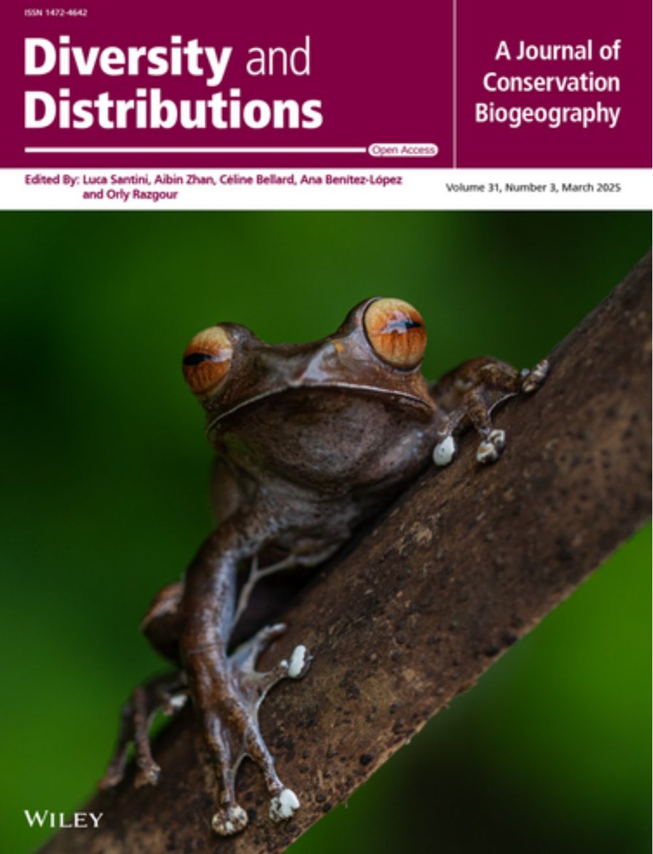 consbiog's tweet image. Diversity and Distributions #journal is now on #bluesky!
Go follow our new account for daily pieces of new #Research!
bsky.app/profile/consbi…