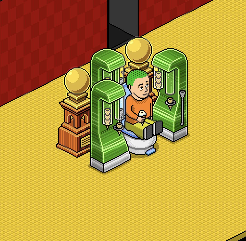 🧡 <a href="/HabboOrigins/">Habbo Hotel: Origins</a>  GIVEAWAY 🧡

everything is ok when three of you win one of the new green ICMs and trophy!

all you must do is: 
repost
like 
follow <a href="/okHab/">ok</a> 

Good luck 🍀🧡

#HabboHotelOrigins #HabboOrigins