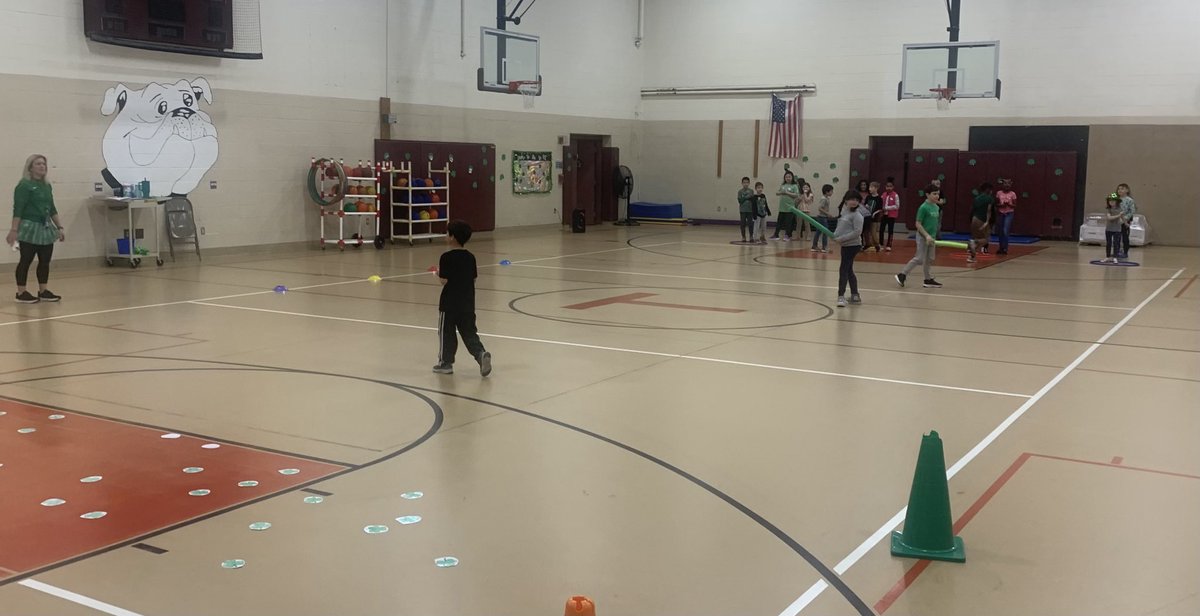 “Shamrock Tag” this am at East Taunton Elementary.  Always awesome to see Mrs.G’s class ⁦<a href="/Taunton_Schools/">Taunton Public Schools</a>⁩