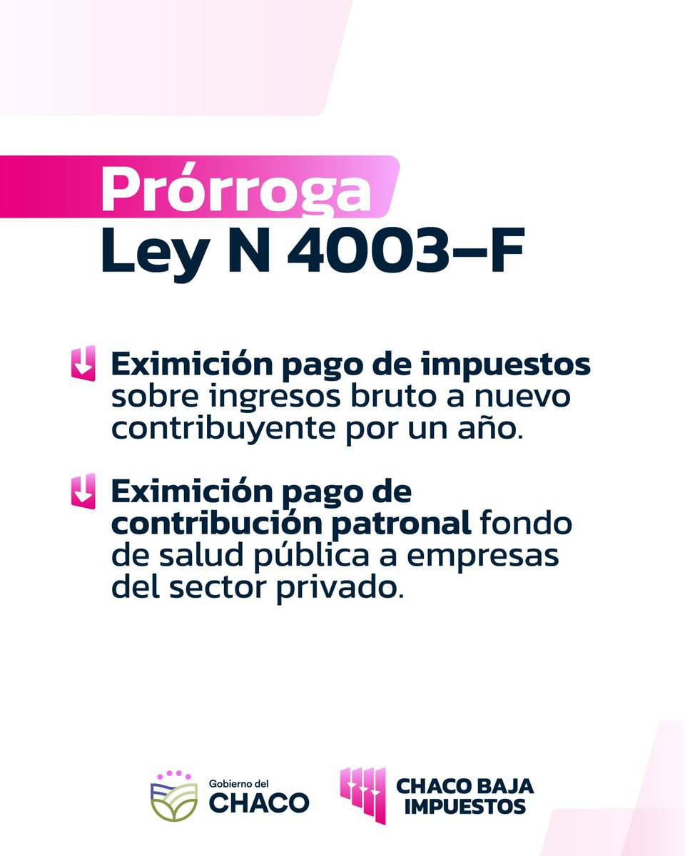 LeandroZdero's tweet photo. 👉PRÓRROGA LEY N 4003-F https://t.co/PoyHSiu0T9
