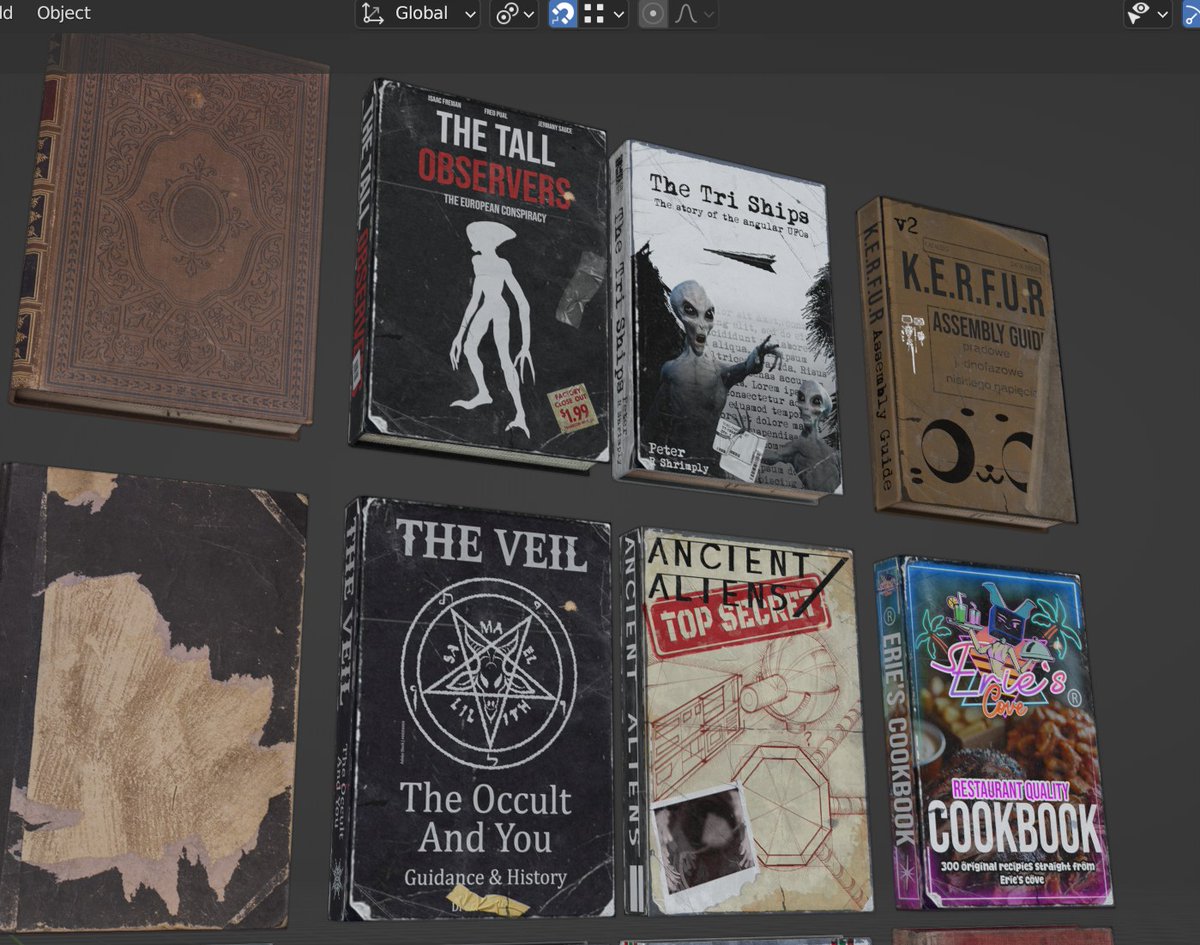 MoniqueMonsters's tweet photo. Some book props, (and the kerfur book, just a new model not a new kerfur lol) https://t.co/3P3bz09A9z