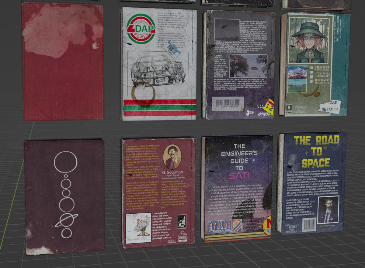 Some book props, (and the kerfur book, just a new model not a new kerfur lol)