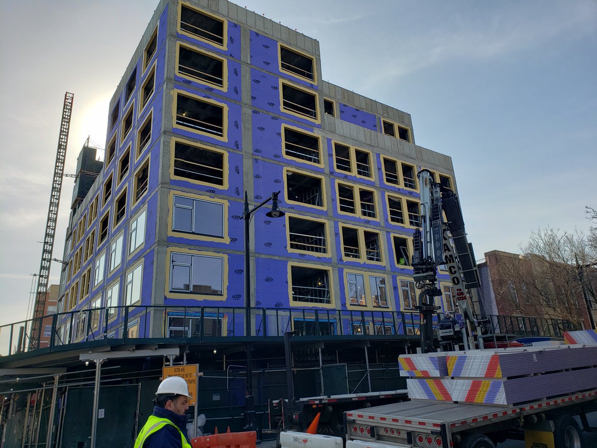 450 E 158th St will serve as housing for formerly homeless families and veterans, providing 84 sleeping rooms and 27,074 square feet of community facility space. This project is constructed in partnership with <a href="/JerichoProject1/">Jericho Project</a>.
#endhomelessness #veterans #bronx