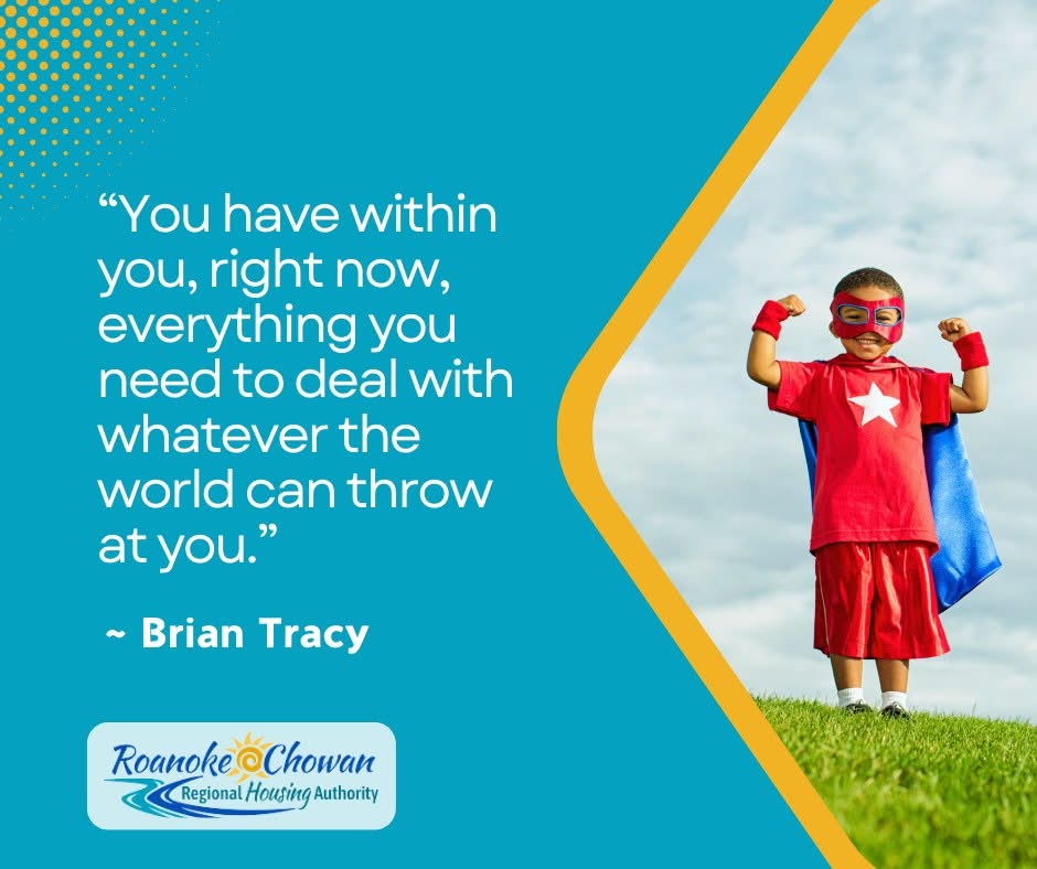 “You have within you, right now, everything you need to deal with whatever the world can throw at you.” — Brian Tracy
#RCRHA #MotivationalMondayQuote