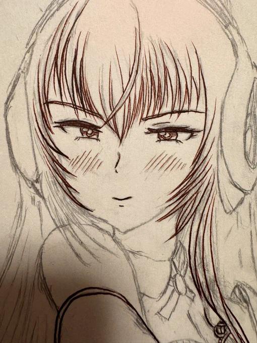 ラフ終わってペン入れ中…
間に合わね〜(;▽;) 