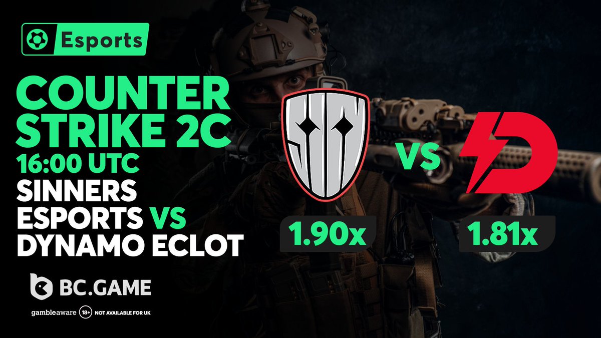 Counter-Strike 2C | TS Cup Spring 2025!
Sinners Esports vs. Dynamo Eclot

🎮Electrifying showdown awaits at 16:00 UTC! Who seizes victory? Bet now and amplify the thrill with our promo!

💰 Bet now: bcg.bet/Counter-Strike…
🎁 Promo: bcg.bet/Esports-Master…