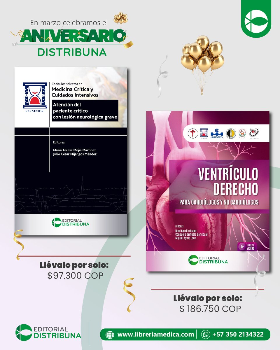 ¿Cuál de estos libros será tu nuevo favorito? Déjanos tu elección en los comentarios. No olvides que en la categoría aniversario Distribuna hay 60 libros para que escojas todos los que quieras.

Entra HOY a bit.ly/Aniversario-COL y celebra con nosotros.

#AniversarioDistribuna