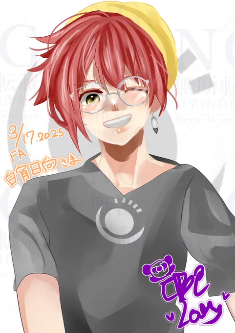 白宵さん()のファンアートを描かせて頂きましたキャラクターデザインはもちろん、アクセサリーや服のプリントなどが魅力的なので、描いていて楽しかったです白宵さん、これからも応援させていただきます#しらよいすけっち 