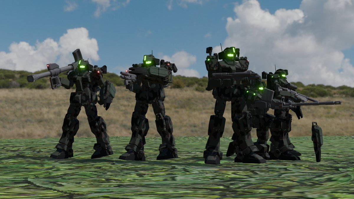Johnham_141's tweet photo. Another one of my old MS Bash

RGM-79 HLJ GM Hell Jumper
A specialized MS used by Federation Airborne Forces

#blender #Gundam #kitbash https://t.co/BbhcwgNphd