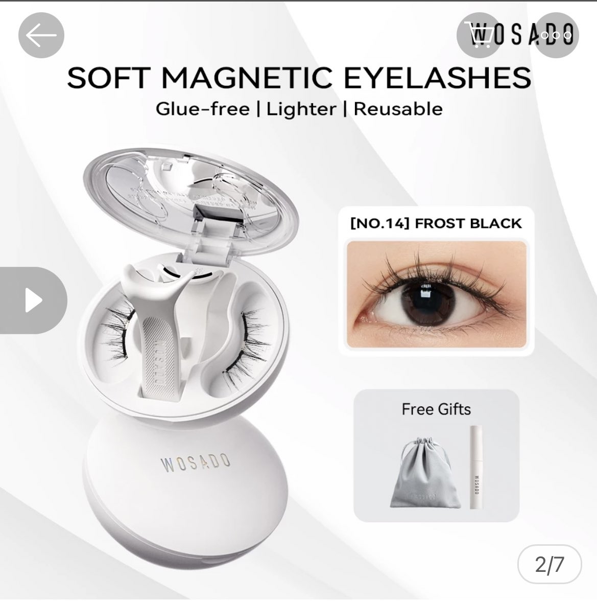ส่งต่อ เบอร์ 14  500฿ รวมส่ง♥️⭐️ แค่ลองติดเฉยๆคับ มีแค่ตัวขนตา กับตลับใส่ แล้วก็ที่ติดนะคะ ทักมาขอดูรูปพตได้คับ✅✅
#ส่งต่อwosado #ส่งต่อขนตาแม่เหล็ก #wosado  #ขนตาwosado  #ขนตาแม่เหล็ก  #ส่งต่อเครื่องสําอาง #ส่งต่อสกินเเคร์ #ส่งต่อเสื้อผ้า #ส่งต่อ #wosado