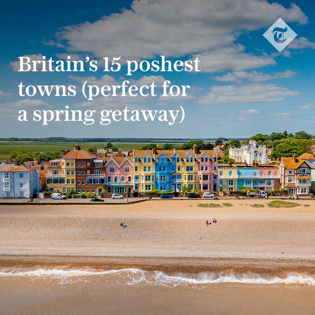 These well-to-do towns come with art galleries, boutique shops, buzzing restaurants, chic little hotels and celebrity residents

Discover the full list here ⬇️
telegraph.co.uk/travel/destina…