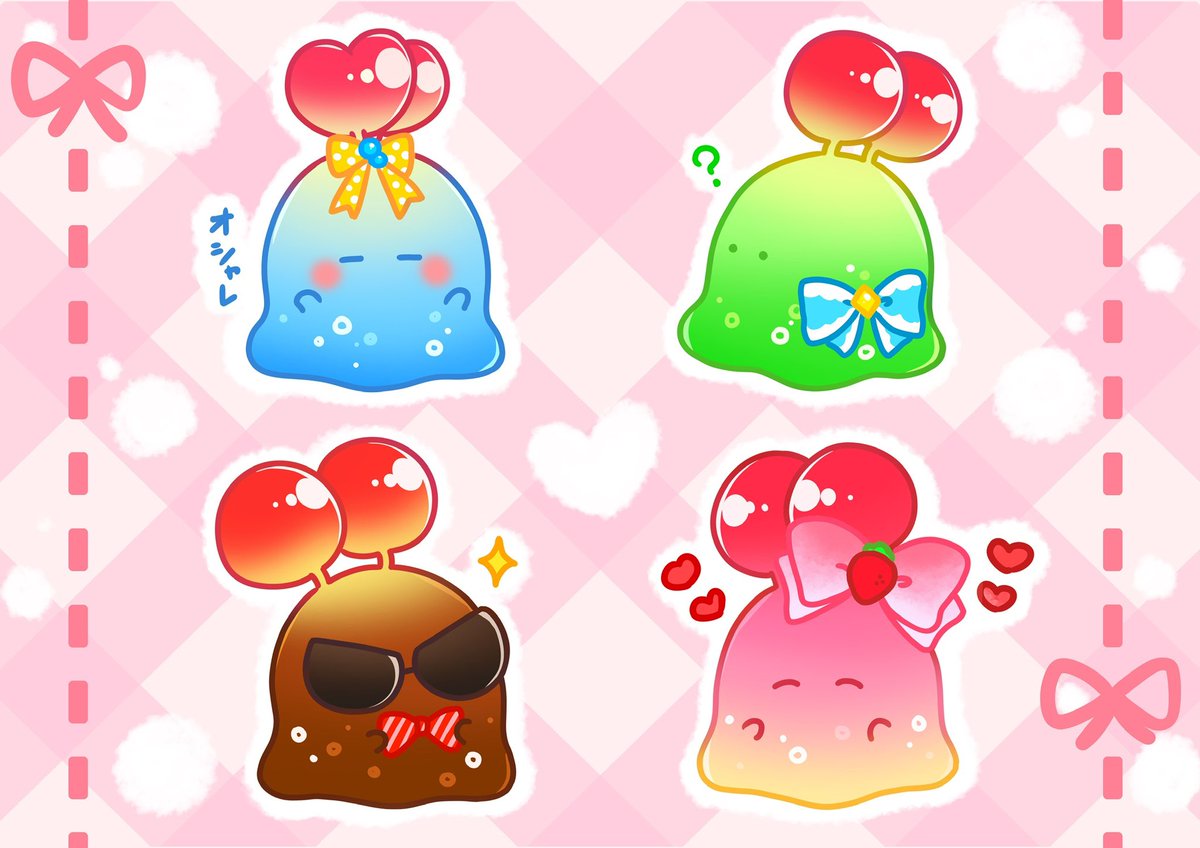 mushroomnosuke's tweet image. リボンコーデ🎀🍒

 #ゆるいイラスト
 #イラスト 
 #オリキャラ