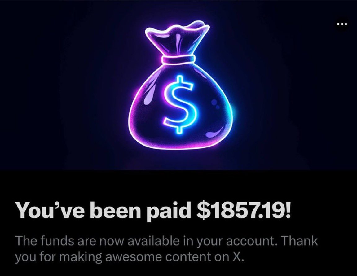 As promised, I’m giving away my X revenue payout!

LIKE, RT &amp; FOLLOW to win.

LAST CHANCE TO PARTICIPATE! 🚨

5 Lucky winners will be announced today!