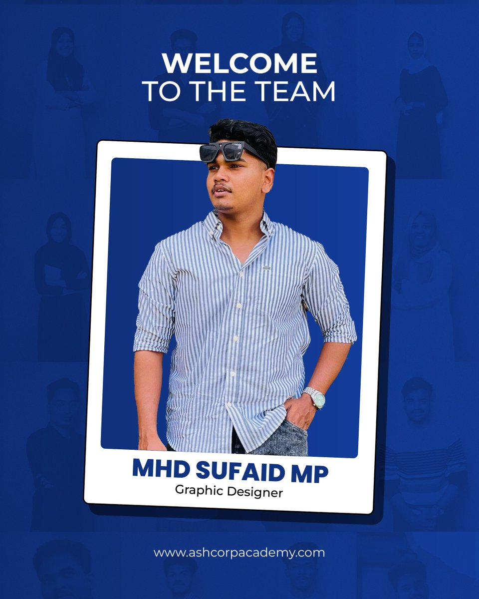 ash_corp_'s tweet photo. Welcome to the Team

We’re excited to have MHD SUFAID MP join us as a Graphic Designer  With his creativity and skills, we’re ready to take our designs to the next level.
.
.
.
.
.
.
#WelcomeAboard #NewTeamMember #GraphicDesigner #CreativeMinds #DesignExcellence #AshCorpAcademy https://t.co/Xucf14QJ1i