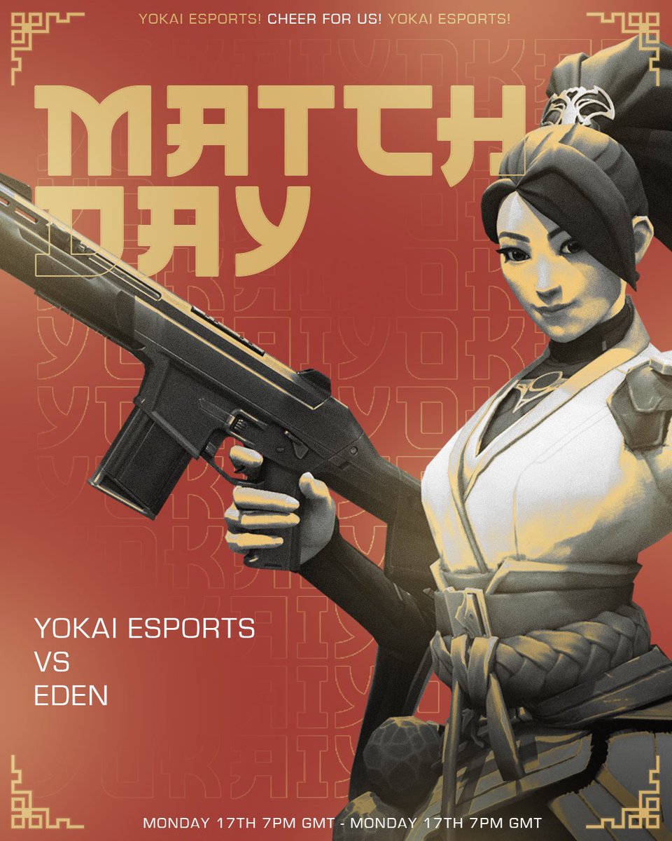 The wait is over! 
Our Valorant roster is making its debut this Monday in the VEC Tournament competition.  
Stay tuned for updates, results, and highlights. This is just the beginning!  #YokaiEsports #Valorant #VECtournament #GameOn