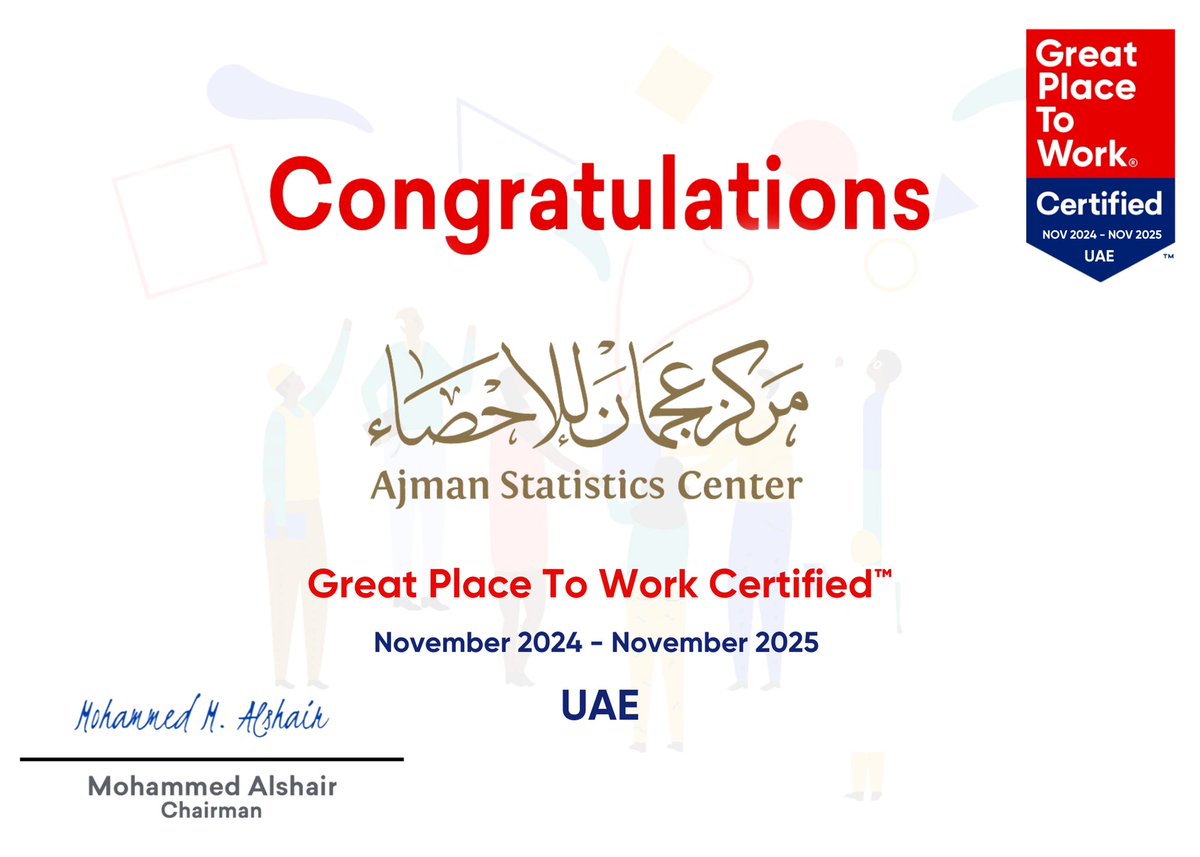 مركز عجمان للإحصاء tweet media