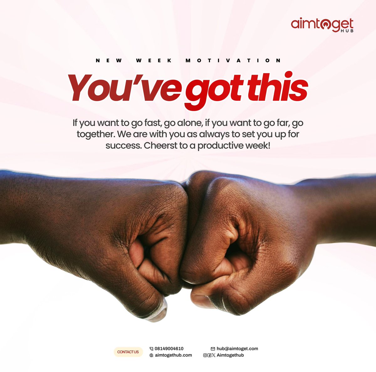 Feeling skeptical about this new week? No worries, you have got this! 💪

#aimtogethub #osogbo #ibadan #coworkingspace