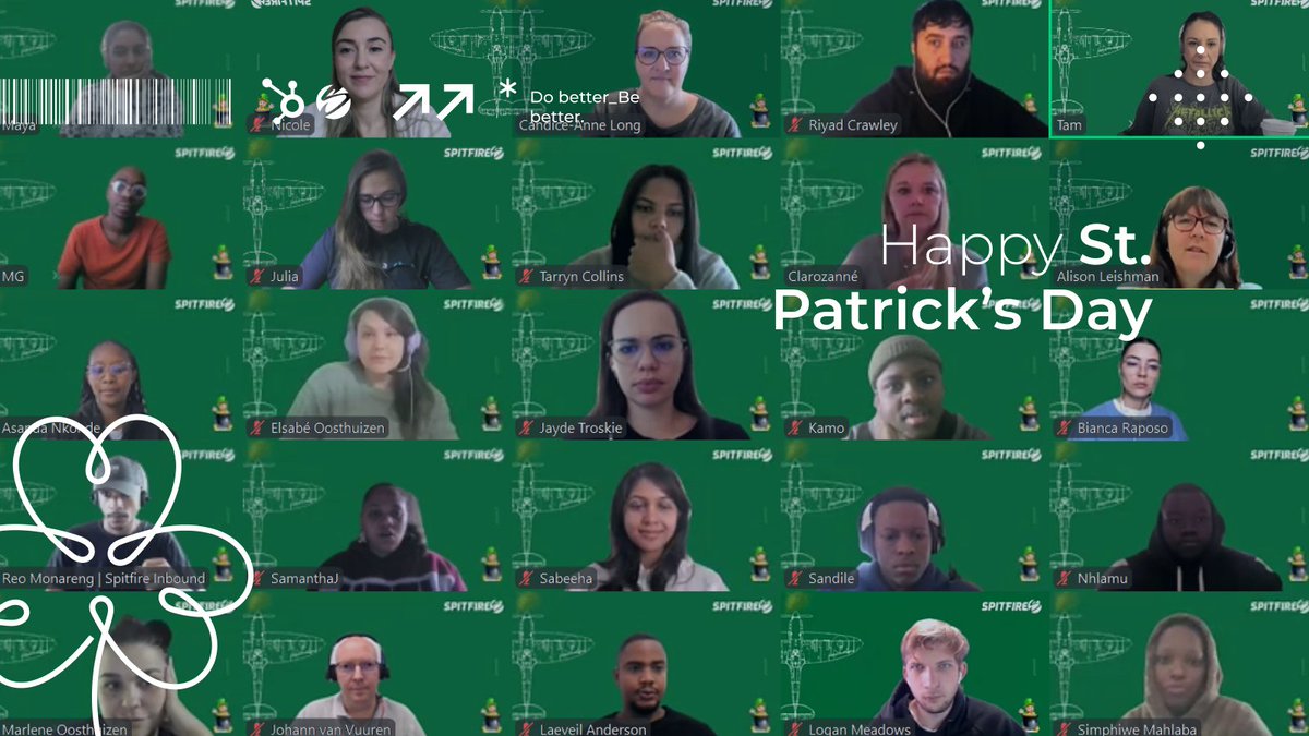 SpitfireInbound's tweet image. Raising a virtual toast to our @HubSpot partners in Dublin! May your St. Patrick’s Day be filled with good fortune, great company, and just the right amount of green! 

#SpitfireInbound #StPatricksDay