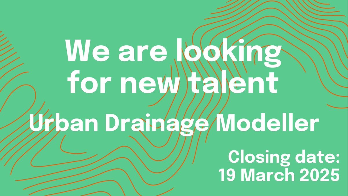 Apply now for this exciting opportunity - bit.ly/4532610101

Use your drainage modelling expertise and skills in data analysis to develop new ideas and solutions, and join us in delivering on our expanding portfolio of UK and international research and consultancy projects.