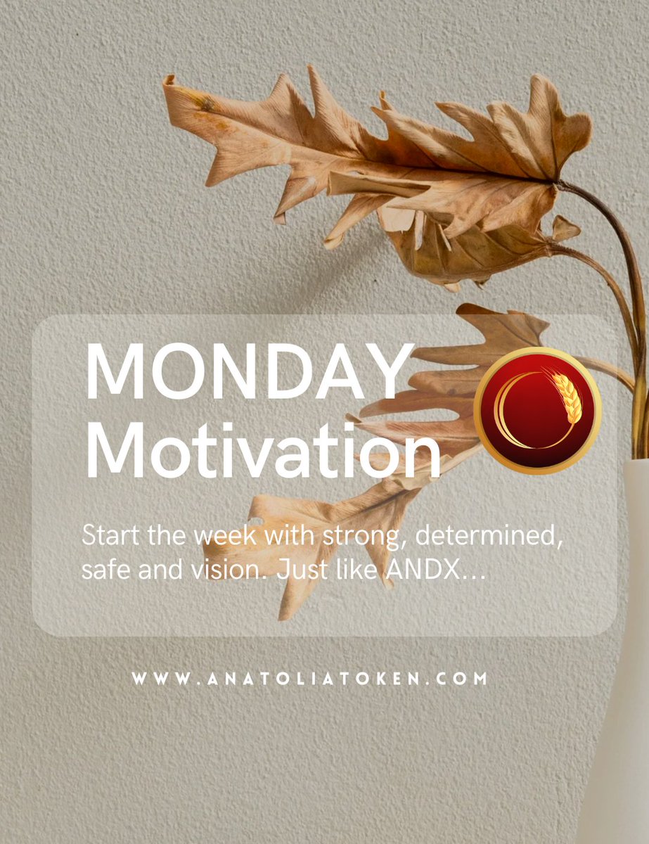 AnatoliaToken's tweet image. Motivation = future 🌾