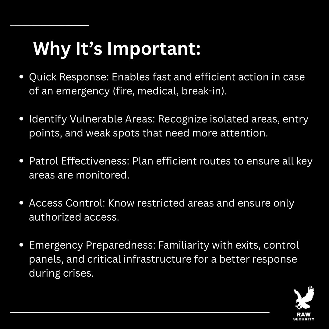 irawsecurity's tweet image. Knowing the property layout is key to effective security! Spot vulnerabilities, patrol efficiently, and respond to emergencies with confidence. #SecurityAwareness #RawSecurity #StaySafe