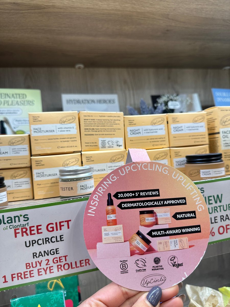 Happy St Patrick’s Day! 🍀 Check out some of our amazing stockists and head to our Instagram Stories to discover where you can shop UpCircle in Ireland! 
instagram.com/upcirclebeauty…

Also, don’t forget to use our stockist locator to find a stockist near you! eu.upcirclebeauty.com/pages/stockists