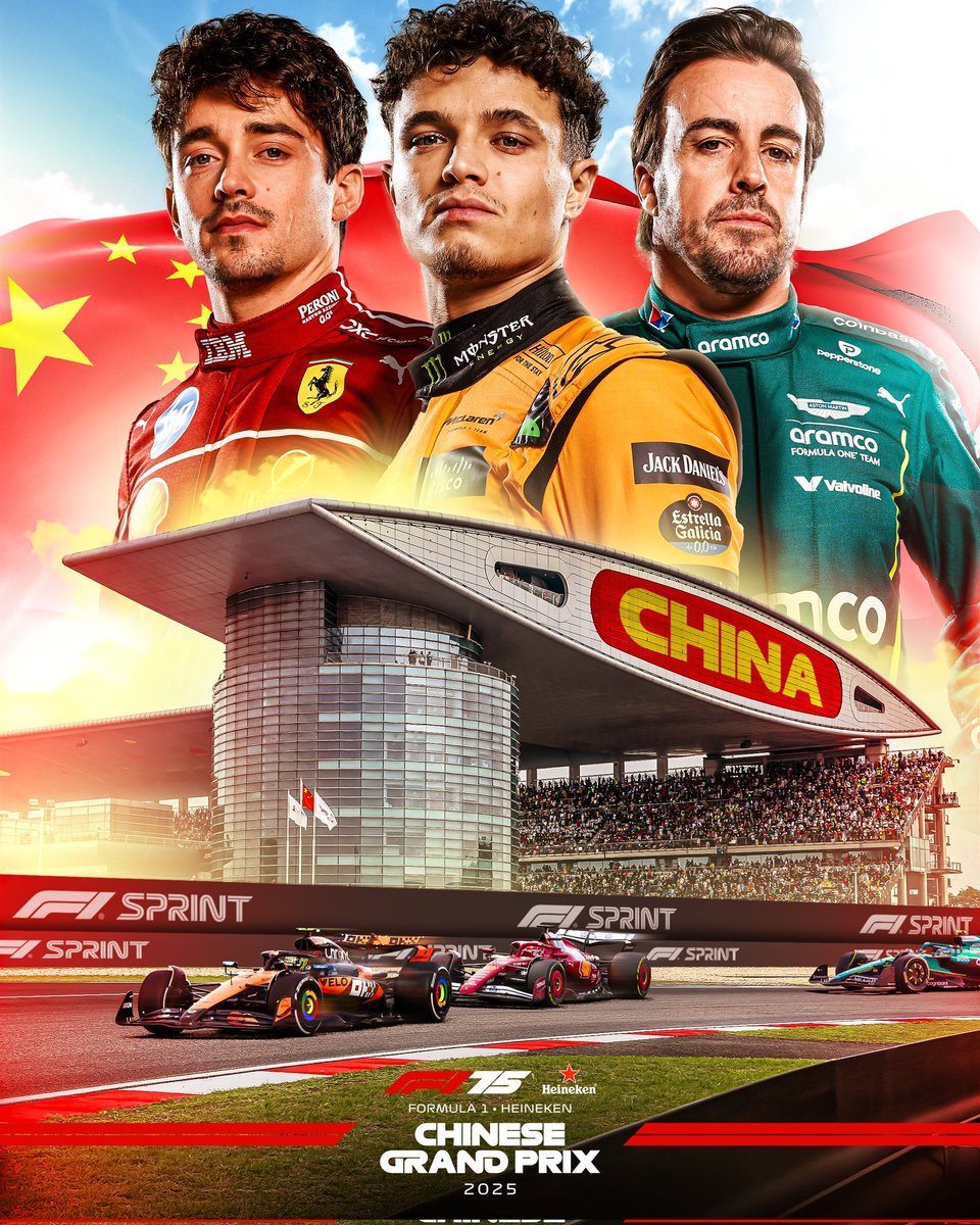 VamosFalardeFum's tweet photo. Grande Prémio da China esta semana, com a 1a corrida Sprint de 2025 #F1

Horários:
Sexta-feira
Treinos Livres 1 - 3h30 da manhã 
Qualificação Sprint - 7h30 da manhã ⏱️
Sábado
Sprint - 3 da manhã 🏁
Qualificação- 7 da manhã ⏱️
Domingo
Corrida- 7 da manhã 🏁