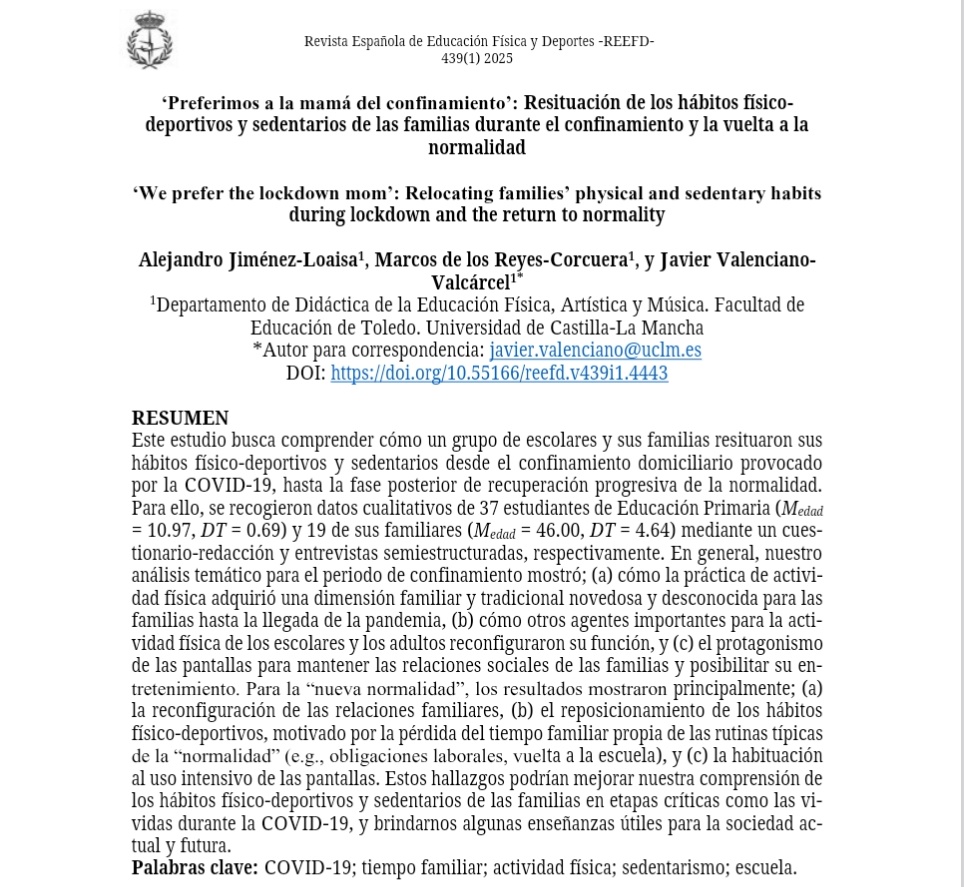 alejandro_jl's tweet photo. Feliz de que esta investigación, que invita a reflexionar sobre la gestión del tiempo que como sociedad realizamos de nuestro tiempo diario en periodos de "normalidad", vea la luz en #REEFD. Gracias @marcosdlreyesc y #Javi por vuestro gran trabajo 🙌🏽
https://t.co/aAMOmbzm4V https://t.co/t2jiL4IARK