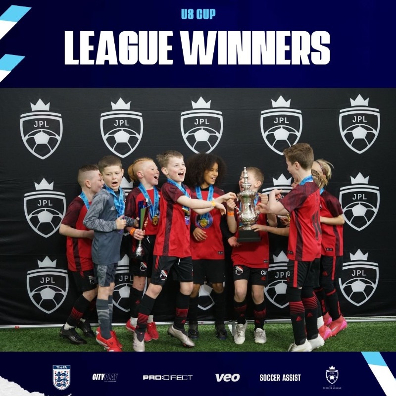 jnrpremleague's tweet photo. 👏 A huge congratulations to the Pro:Direct Junior Premier League Under 8 Cup Winners, FSC Academy!
#JPL #JuniorPremierLeague #Finals #WinterFinals #Football #Winners #ProDirect #ProDirectSoccer #Champions #England #NationalChampions #StGeorgesPark #VEO #CITYPLAY #SoccerAssist