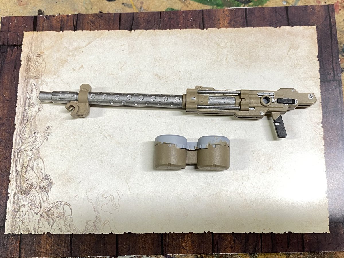 NiteWRice's tweet image. 昨日Warhammerホビーショップで塗装。 マシンガン1丁塗るのにすごく時間がかかった気がする。 他にも描きたいものがたくさんあるんだ。 プラモデルを描くためだけに休みを取ろうかな。

#plasticmodel #plasticmodelkit #plamo #plasticmodelphotography #toyphotography