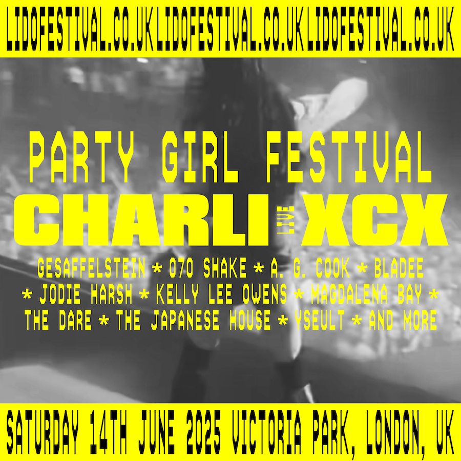 Charli xcx curates all-day party girl line-up for LIDO Festival - Gesaffelstein, Jodie Harsh, Magdalena May and Yseult have been added.

clashmusic.com/live/charli-xc…