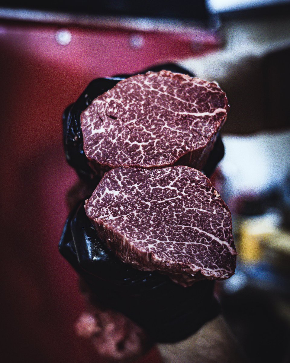 AfriqueGroup's tweet photo. Lose your Marbles 🤯

8/9 m.s. Wagyu Fillet 
Ethically and sustainably produced, free of hormones and antibiotics. 
Love Unique, Love Afrique

#SoliDeoGloria #dryagedsteak #wagyubeef #wagyusteak #familyrestaurant #WorldsBestSteak #restaurant #steakhouse #firegrilled #firegrill https://t.co/U4Ss0YKjNu