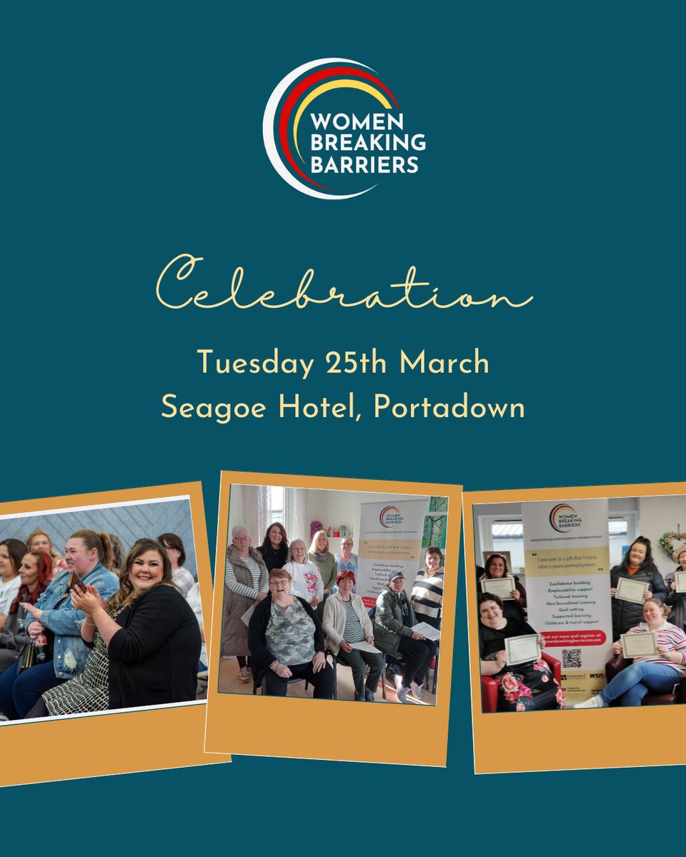 Why You Should Attend:
🔥 Women Breaking Barriers NI – A Celebration of Impact &amp; Resilience! 🔥

Wondering why you should join us on 25th March at Seagoe Hotel? Here’s what’s in store:

💡 Powerful Insights – Hear from experts about how UKSPF funding has transformed opportunities