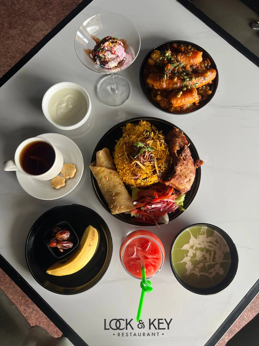LockandKeyUG's tweet photo. Craving a diverse and satisfying Iftar?
Lock & Key Restaurant has just what you need. Our special buffet offers a wide array of dishes for only 40,000 UGX.
Book your spot today! RSVP: 0759599703
#IftarFeast #RamadanBuffet #FoodieKampala #lockandkeyug https://t.co/LUAwoSvQQy