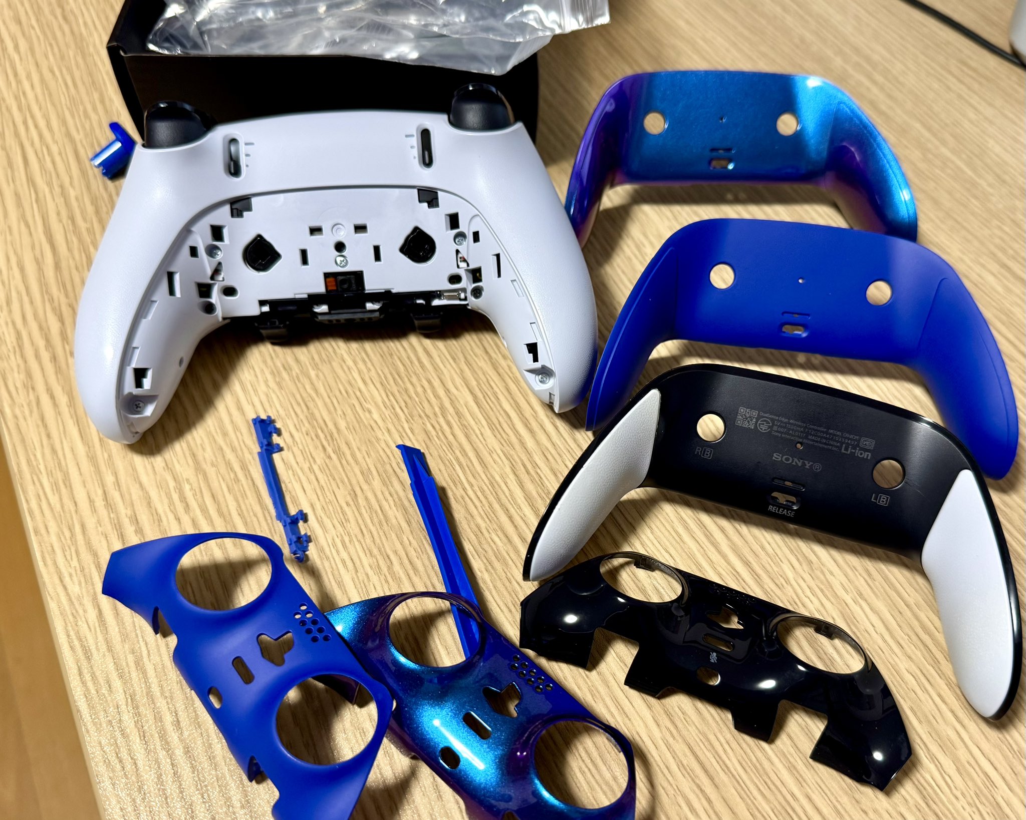 DualSense Edge 磁気基板交換済みカスタムシェル/モーターレス軽量化 