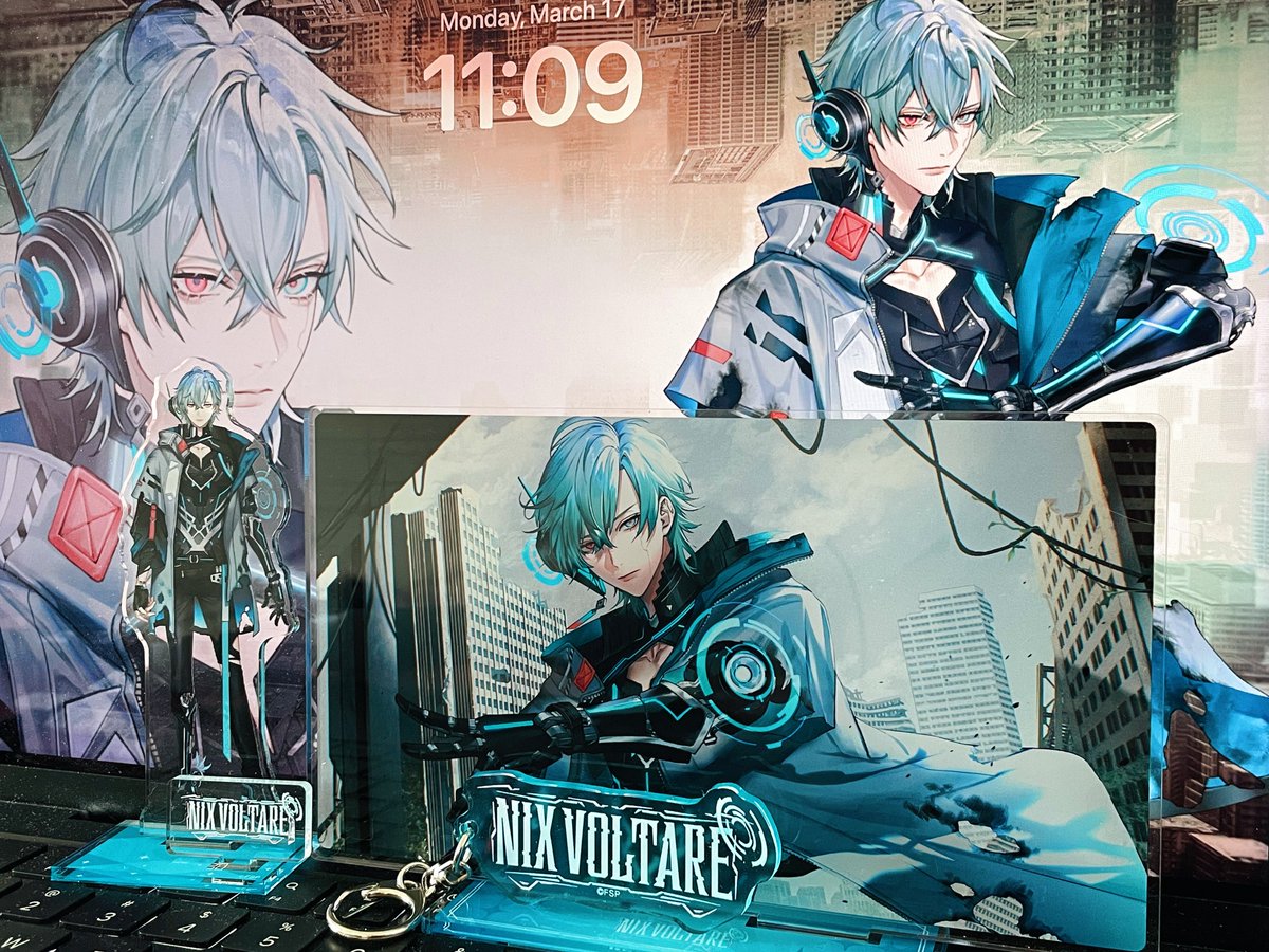 tsumaruki's tweet image. He’s finally home! Nix can stare at me from 4 different angles now

 #Cyberwares